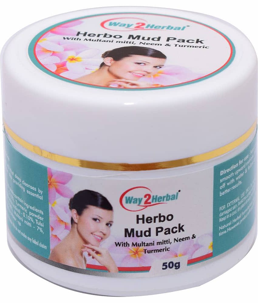 Way2Herbal Herbo Mud Pack Paste 50 Gm Pack of 1