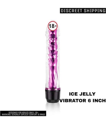 ICE JELLY VIBRATOR 6 INCH For Women