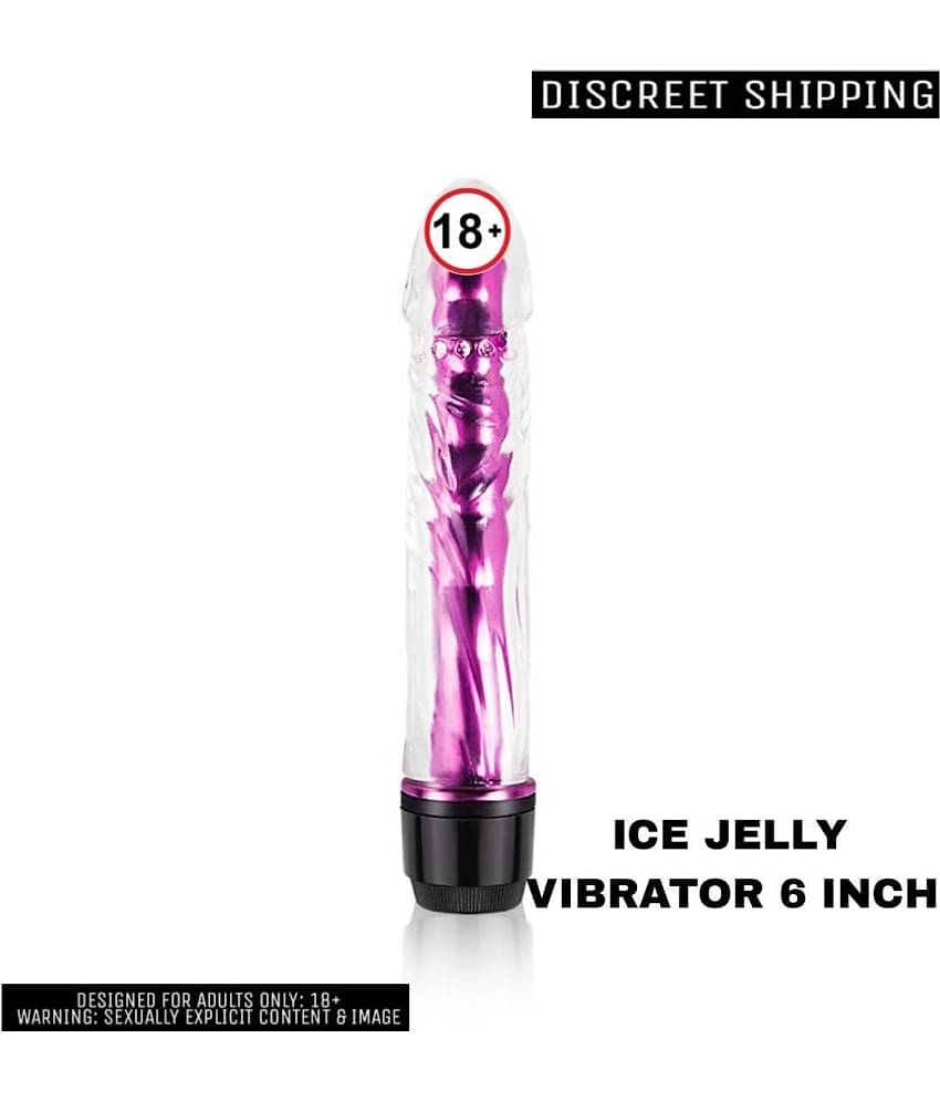 ICE JELLY VIBRATOR 6 INCH For Women
