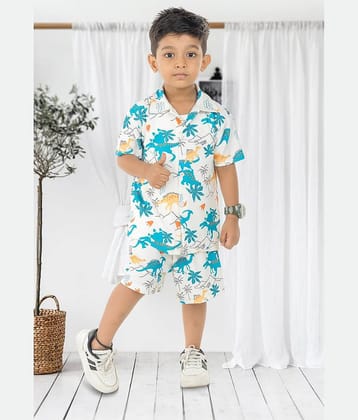 s muktar garments Pack of 1 Baby Boys Cotton Blend T-Shirt & Shorts Set ( Multicolor )