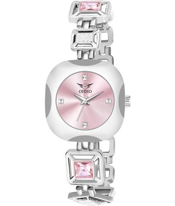 OHHO - Silver Metal Analog Womens Watch
