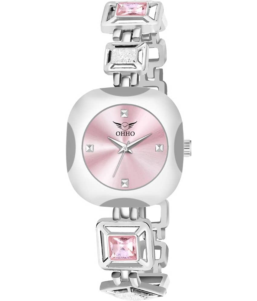 OHHO - Silver Metal Analog Womens Watch