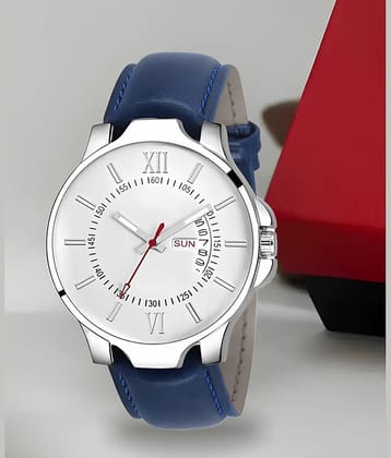 Trex Blue PU Analog Men's Watch