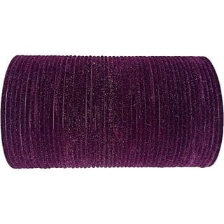 Omsar Jewelry Metal, Fabric Bangle Set (Pack of 10)