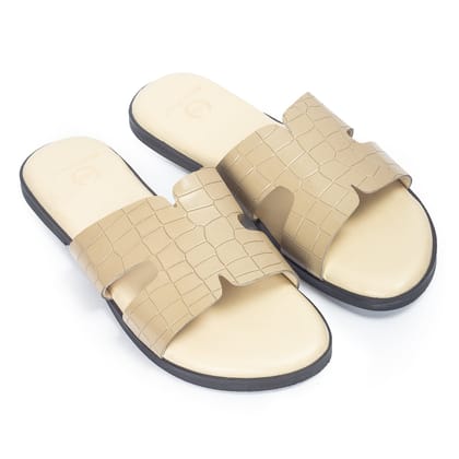 Hades Slippers (Beige)-EU 41 / UK 7 / Beige