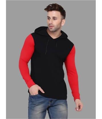 Tfurnish Cotton Blend Black Solids T-Shirt