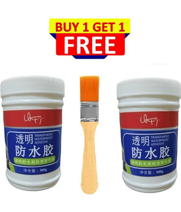 Crack Seal Glue 300gm with Brush Transparent Waterproof Glue for Art and Craft School Projects