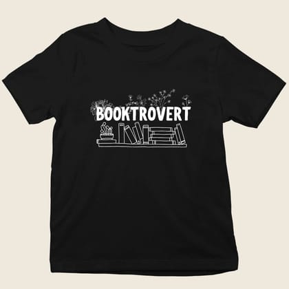 KIDS TEE BOOKTROVER-Black / 0-12 M (20")