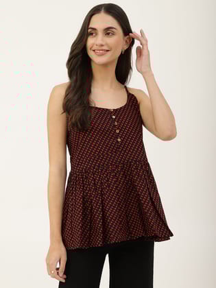 Black Strappy Top-XS