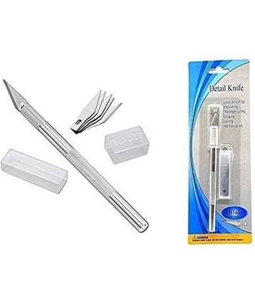 FREEDY Detail Pen Knife with 5 Interchangeable Sharp Blades for Carving/Mat Cutting &Paper Cutting