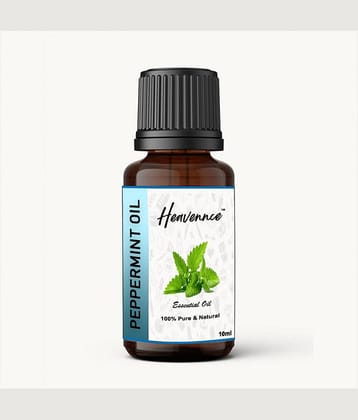 Heavennce Peppermint Aromatherapy Essential Oil Aromatic With Dropper 10 mL ( Pack of 1 )
