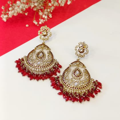 Nayaab Bella Chandbali-Maroon