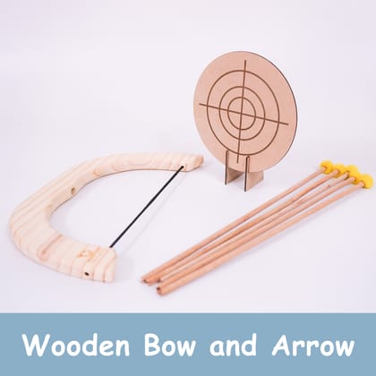 Handmade Wooden Bow and Arrow Set