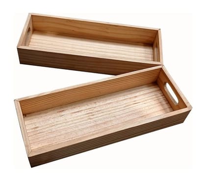 SH brown wooden dinner set