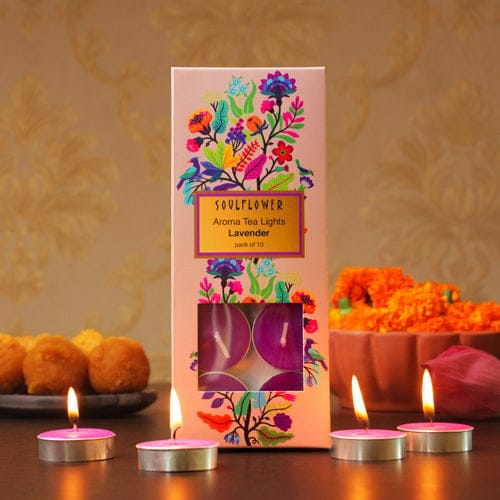 Soulflower T Light Candle - Lavender 10