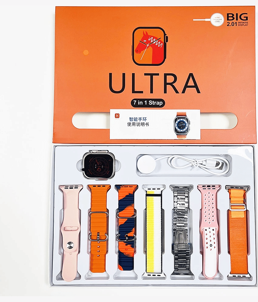 VENKAT ZONE AMOLED BT Calling Upto 1-2 days Smart Watch Orange