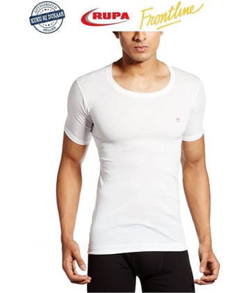 Rupa White Sleeveless Vests Pack of 2