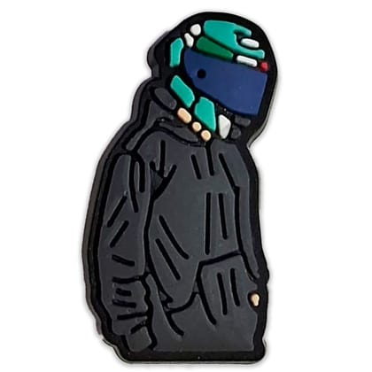 Racer Aesthetic Shoe Charm – Stylish Helmet & Hoodie Design