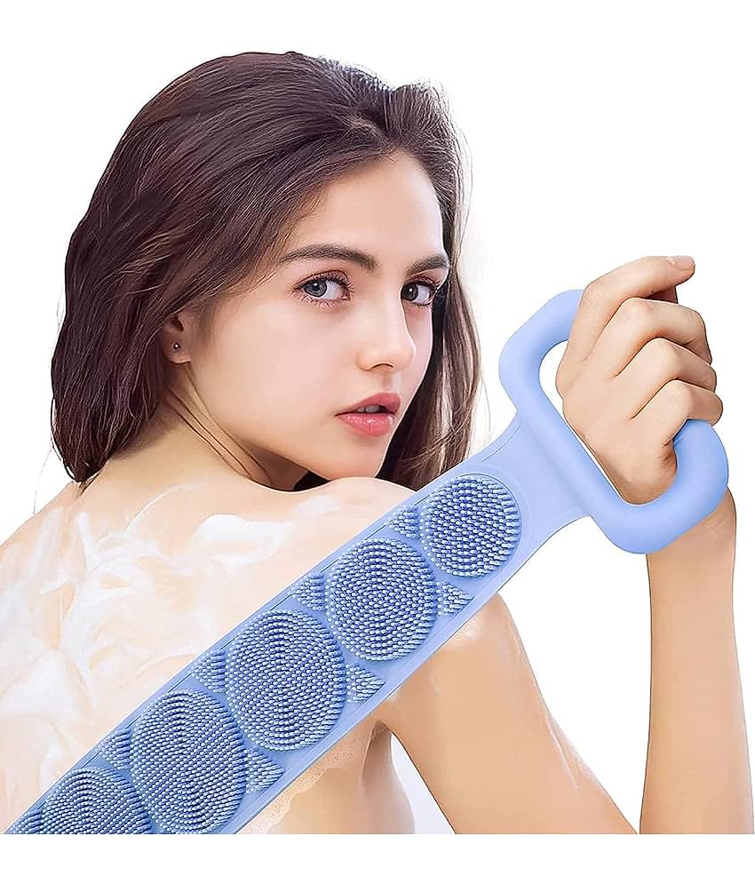 Lenon Natural Curved Handle Men & Women Back Scrubber ( Pack of 1 )