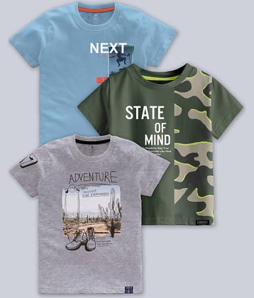 CODEZ Pack of 1 Boys Cotton Blend T-Shirt ( Multicolor )