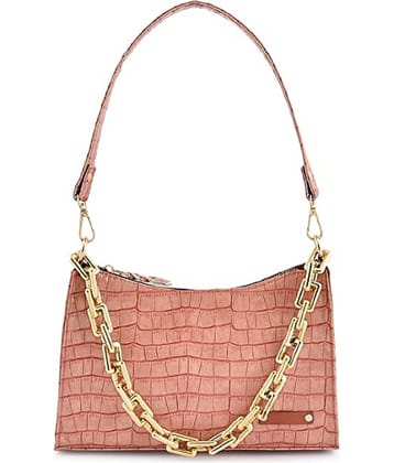 Lychee Bags Shoulder Bag PU Set of 1 ( Pink )