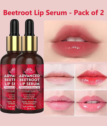 Intimify Advanced Beetroot Lip Serum, For Glossy, Shiny & Soft Lips, Glossy Lip Balm (Pack of 2)