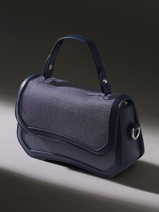 The Avenue Hand Bag - Indigo Blue-Hand Bag