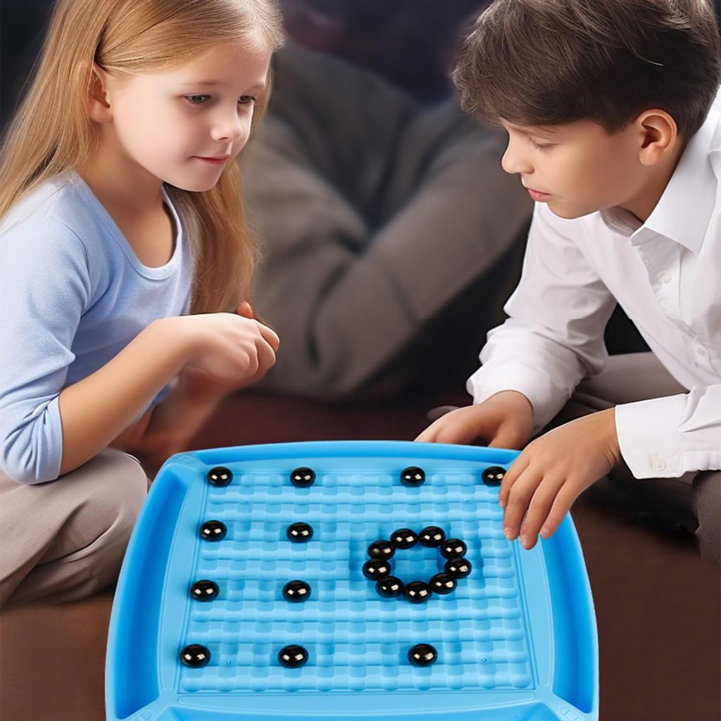 Magnetic Chess Game Set with Punishment Wheel,Develop your child's logical thinking by strategizing and adjusting layouts against opponents.