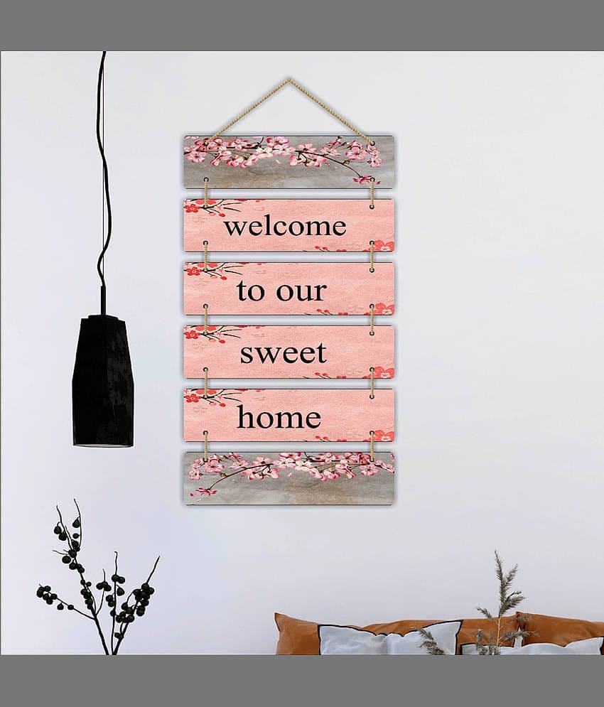 Saf Wood Rectangular Decoratives Panel Multi - Pack of 6