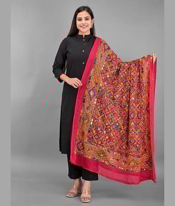 Apratim - Pink Cotton Women's Dupatta - ( Pack of 1 )