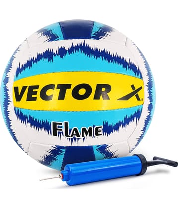 Vector X Flame Volleyball With Pump Rubber Size 4 Hand Stitched