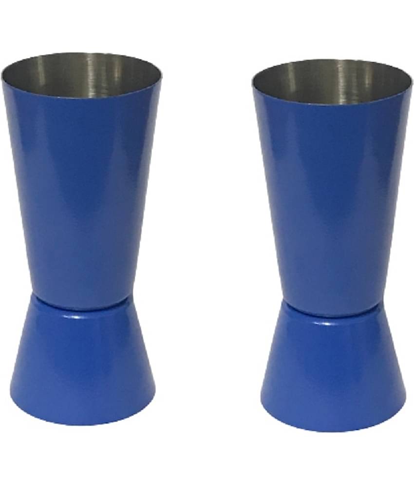 Dynore - Navy Blue Stainless Steel Peg Measurer ( Pack of 2 )