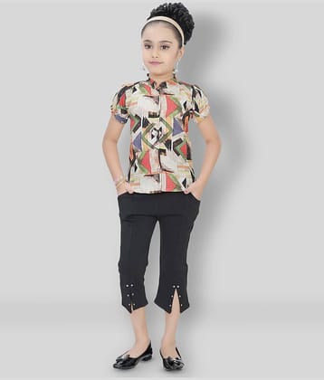 Arshia Fashions Pack of 1 Girls Cotton Blend Shirt With Capris ( Multi )