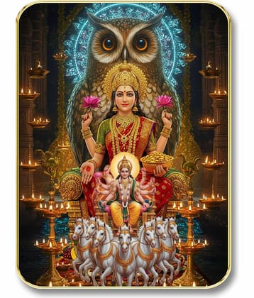 Livin'luxe Goddess Lakshmi MDF Wall Art with Table Top Stand & Wall Hanging Hole