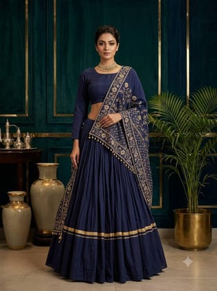 Designer Rayon Mirror Lehenga Choli