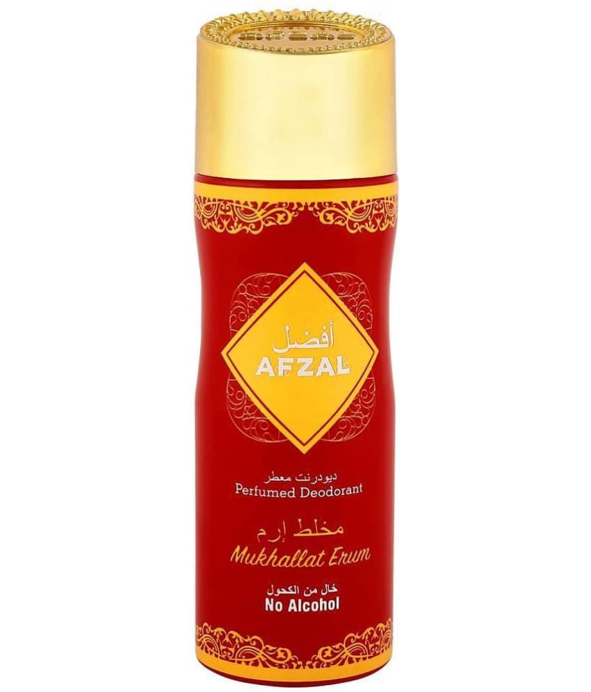 AFZAL Afzal NonAlcoholic Mukhallat Erum Deo Deodorant Spray for Men,Women,Unisex 200 ml ( Pack of 1 )