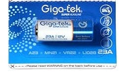 Giga-tek LR23A 12v Alkaline Battery - Pack of 1 - (Compatible Models : A23, MN21, VR22, L1028)
