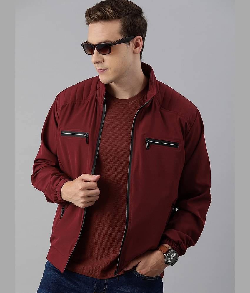 VOXATI Polyester Men's Casual Jacket - Brown ( Pack of 1 )