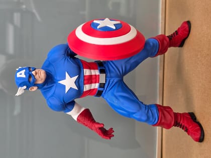 Tamasination3D Captain America Action Figure  22cm High-Detail 3D Printed Collectible | Premium Finish Superhero Statue for Home & Office Decor