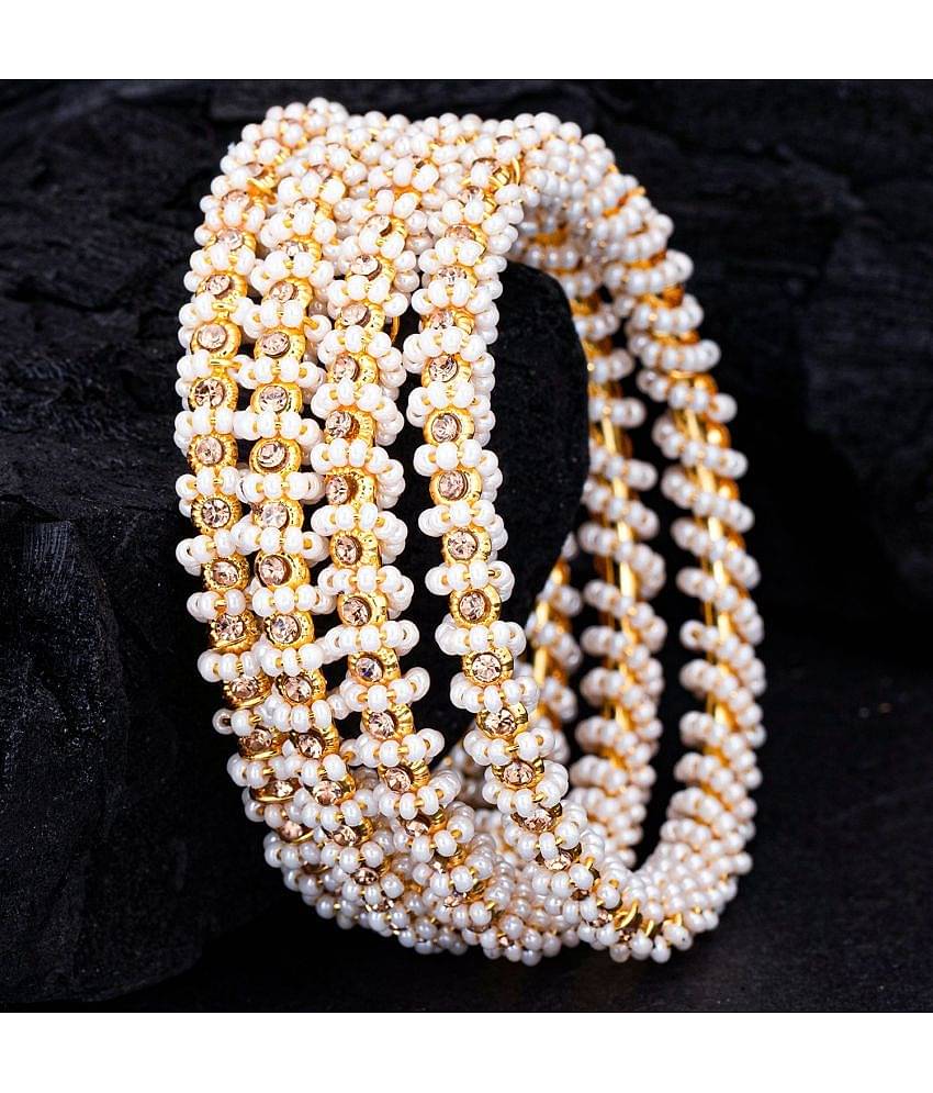 Sukkhi Spiral Gold Plated Bangle Set For Women (Set of 4)