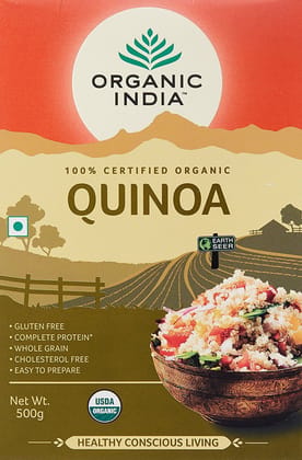 Organic India Quinoa Nutritious Food - 500 grams (Pack of 4)
