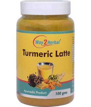 Way2Herbal Turmeric Latte Powder 100 Gm Pack of 1