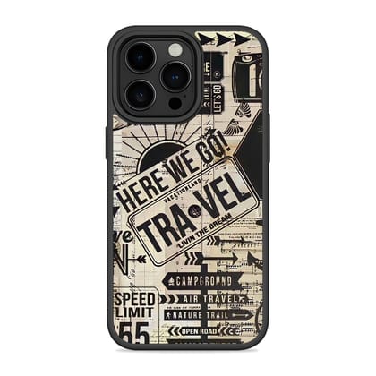 Vintage Travel Stamps Mobile Bumper Cover Vintage Travel Stamps Mobile Bumper Cover