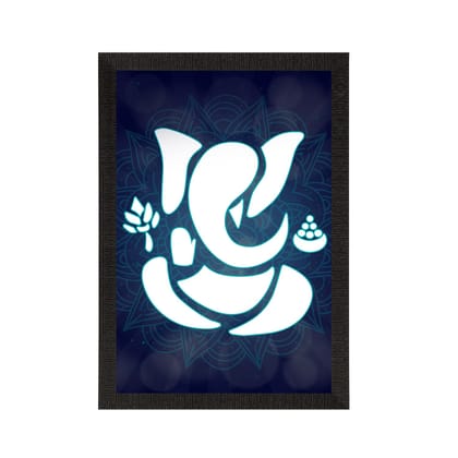 Lord Ganesha Satin Matt Texture UV Art Painting