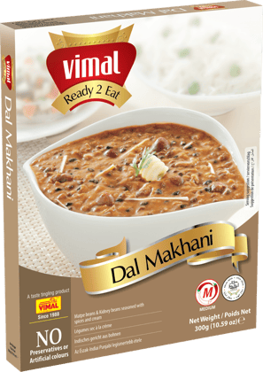 VIMAL Ready to Cook and EatDal Makhani Instant Mix Vegetarian with No Added Preservative and Colours - 300g(Pack of 4)