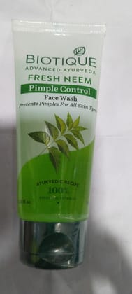 Biotique Advanced ayurveda Fresh neem Pimple control Face wash 