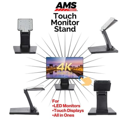 AMS Touch Monitor Stand - Stable Desktop Stand for Touch Display | LED Monitor or All-in-One