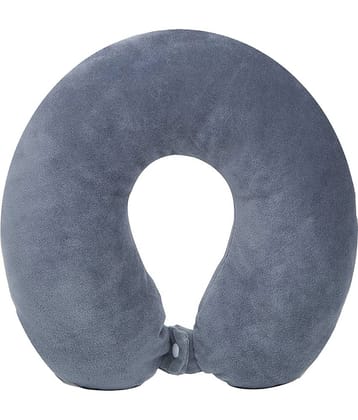 JUZZII Grey Neck Pillow ( Pack of 1 )