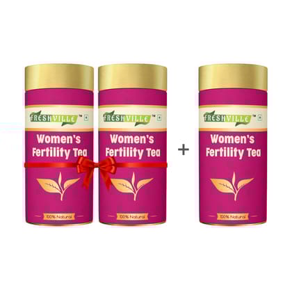 Freshville Women Fertility Tea 3 Months Pack Supports Hormonal Balance and Fertility 300gram