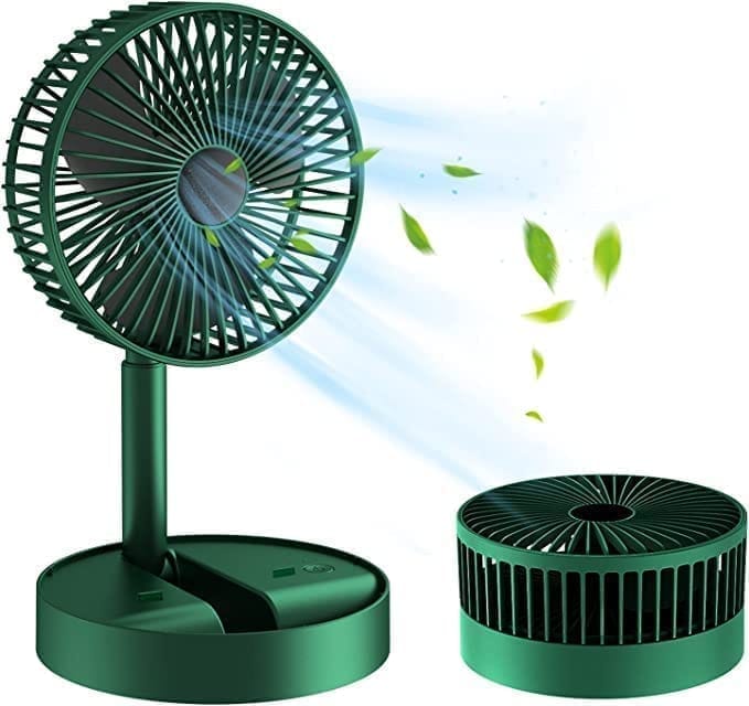 USB chargeable Portable Small Compact Desk Table Air Fan